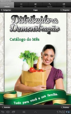 Capa do catálogo demonstração.